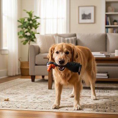 Jouet pour chien canard interieur