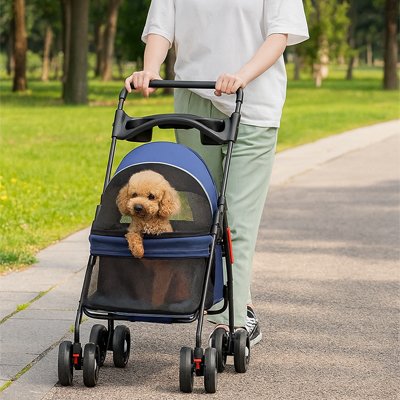 Poussette pour Chien securisante