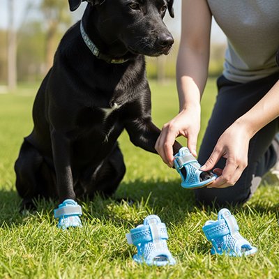 Chaussure chien agreable pour les pattes
