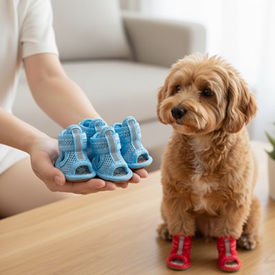 Chaussure chien plusieur couleur