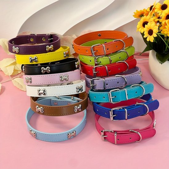 Collier chien cuir