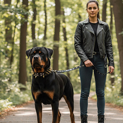 collier chien promenade foret