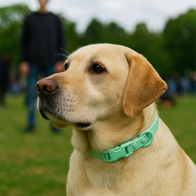collier pour chien resistant menthe