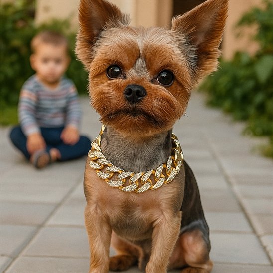 Collier pour chien strass