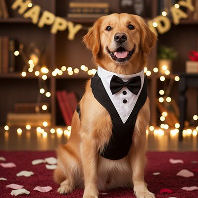 Harnais chien pour un evenement