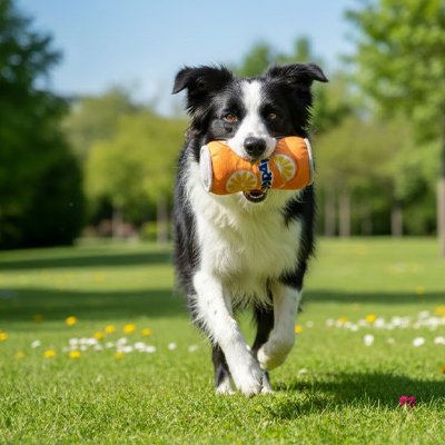 Jouet pour chien​ canette orange
