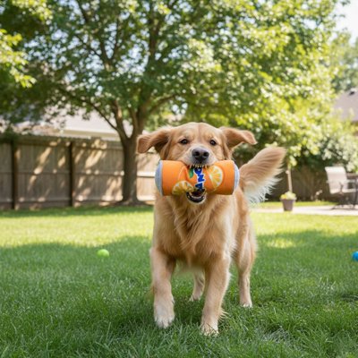 Jouet pour chien​ peluche canette