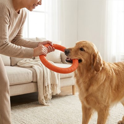 Jouet pour chien rouge