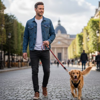 Laisse pour Chien balade en ville
