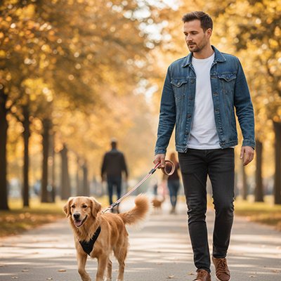 Laisse pour Chien promenade en foret