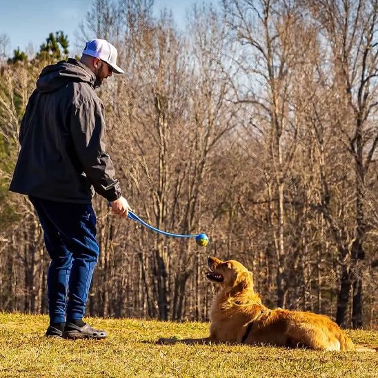 Lanceur de balle pour chien jouet exterieur