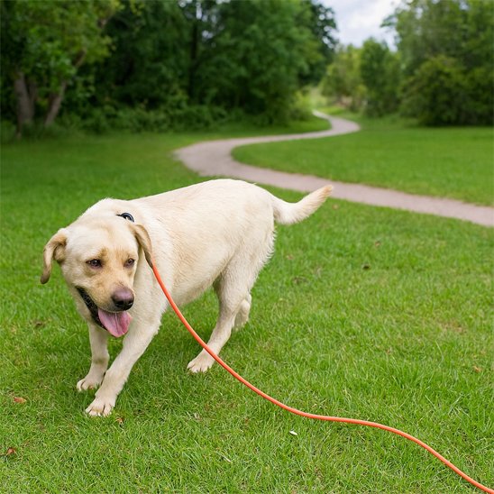 Longe pour chien  confort de jeu