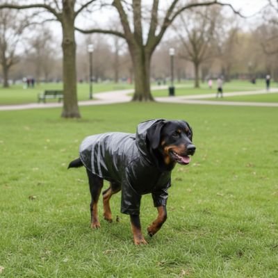 Manteau pour Chien noir impermeable