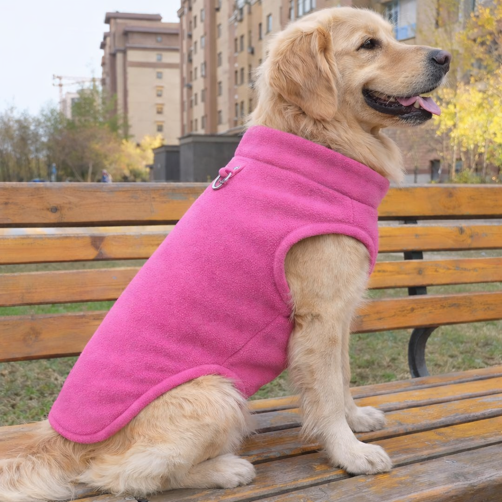 manteau pour chien rose polaire golden