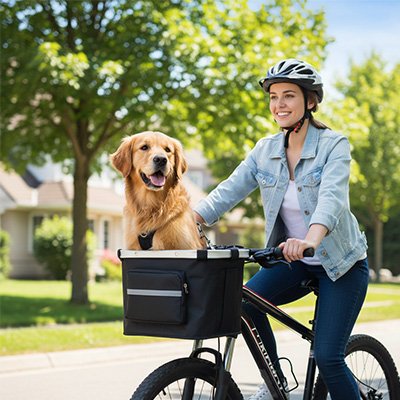 panier velo chien devant