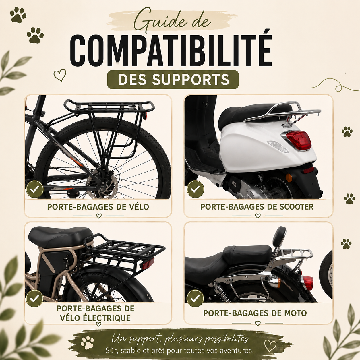 Panier velo chien | DoggyRide™