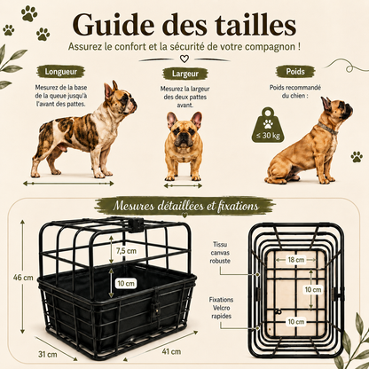 Panier velo chien | DoggyRide™