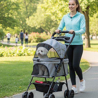 Poussette pour Chien confort de balade
