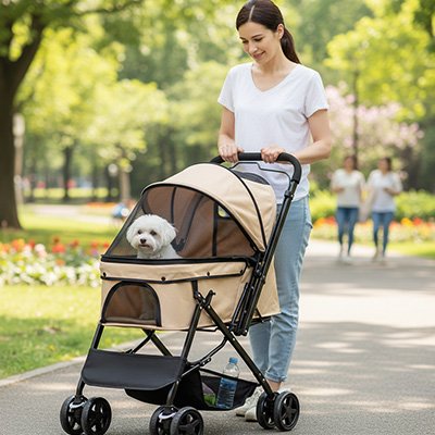 Poussette pour Chien confort optimal