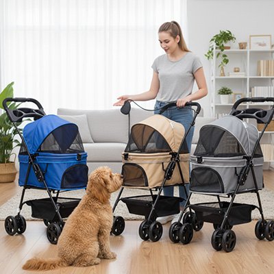 Poussette pour Chienconfort de promenade