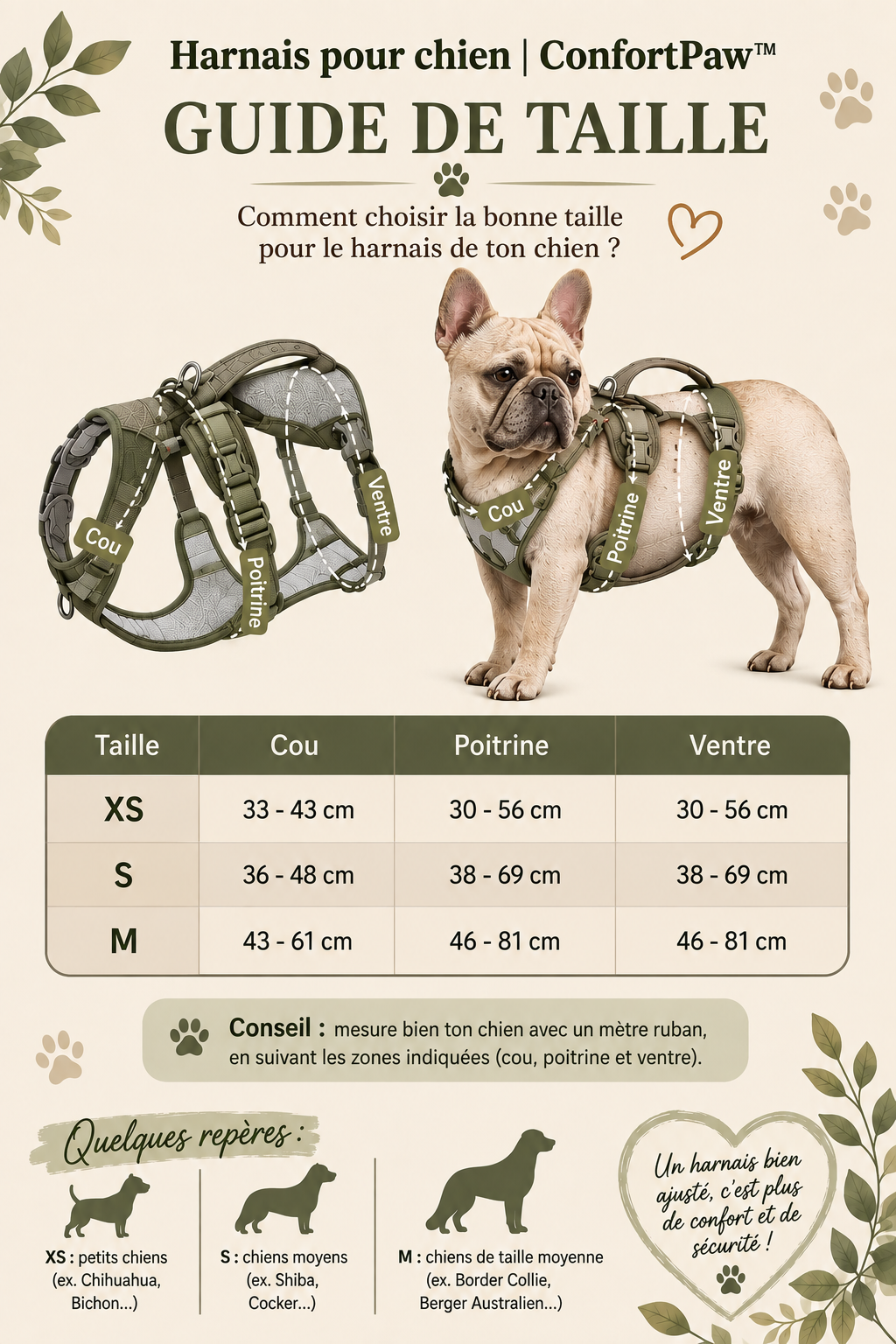 Harnais pour chien | ConfortPaw™